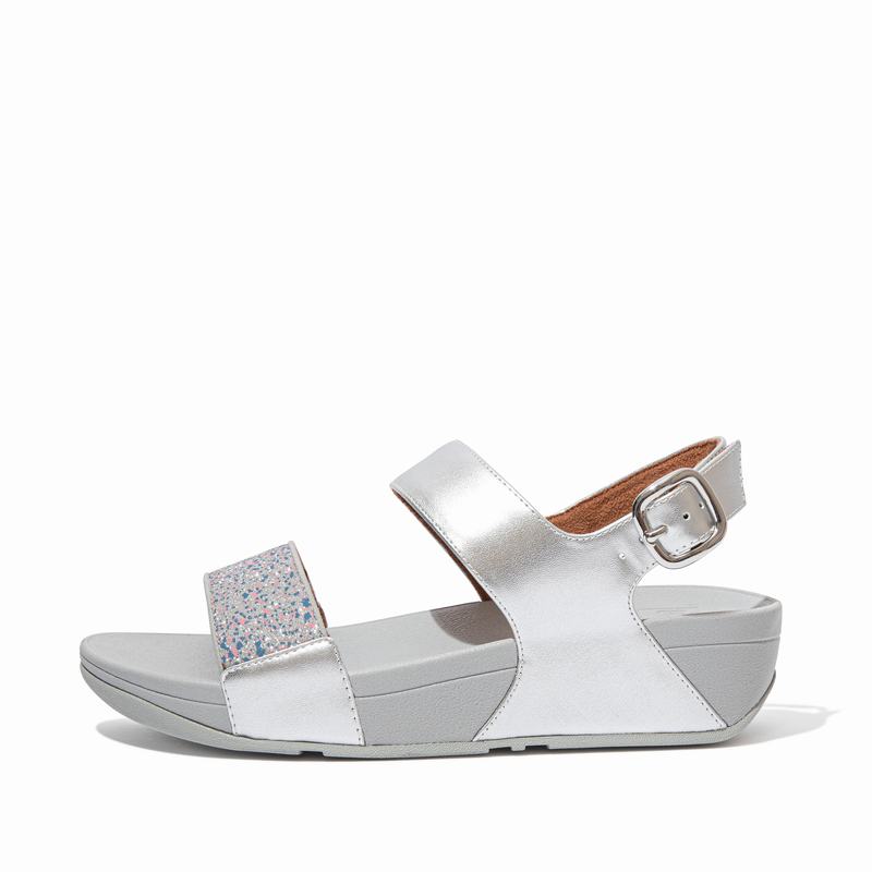 FitFlop Lulu Faux Leder Silber - FitFlop Backstrap Sandalen Damen Schweiz [NAEX-87439]